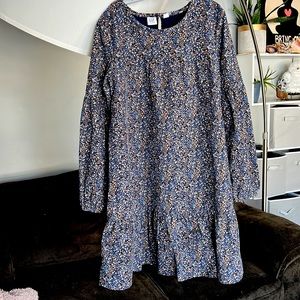 Brand new Kids size L GAP Tiered Corduroy Dress with floral print